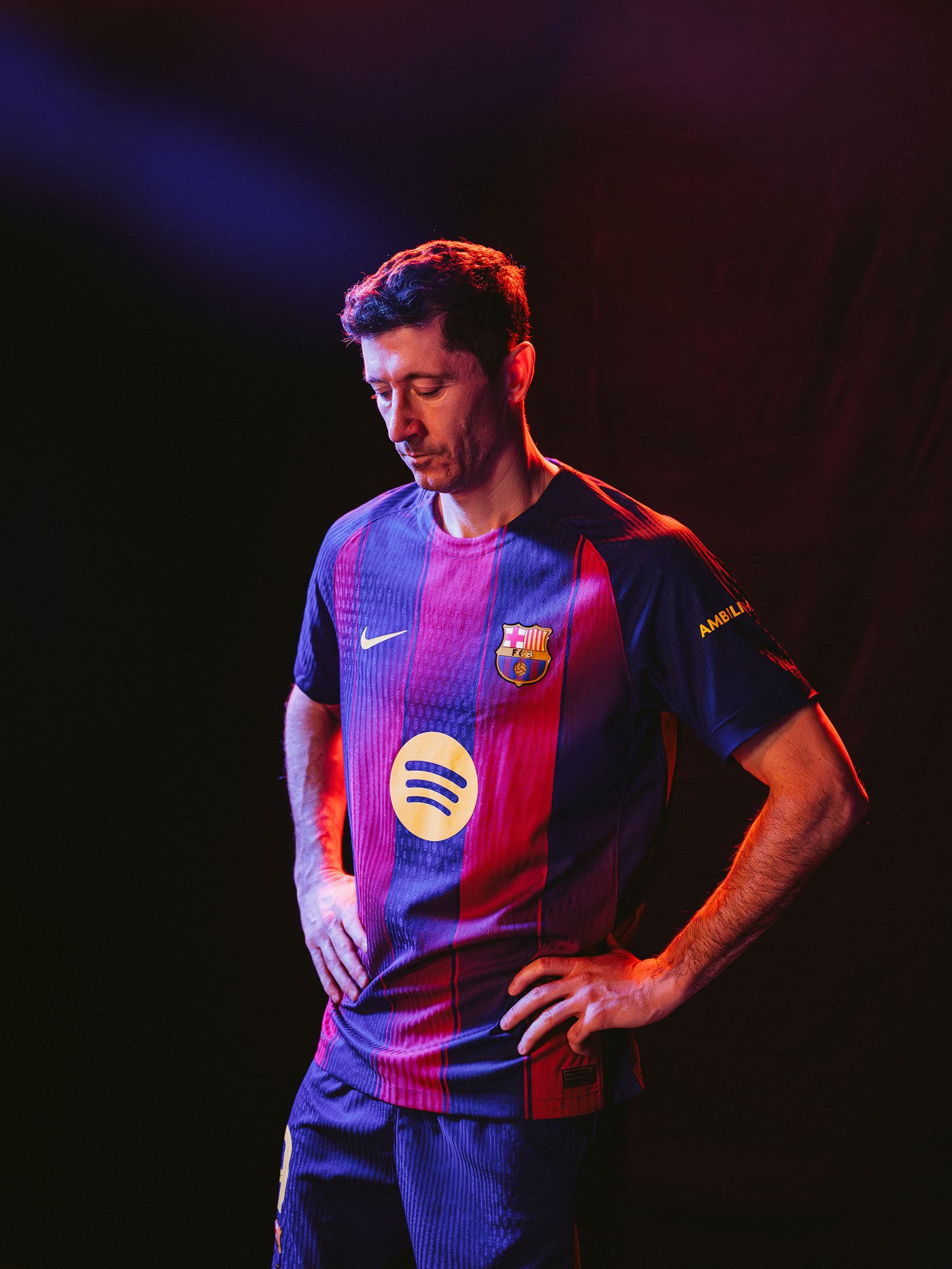 Robert Lewandowski FC Barcelona Ambilight TV
