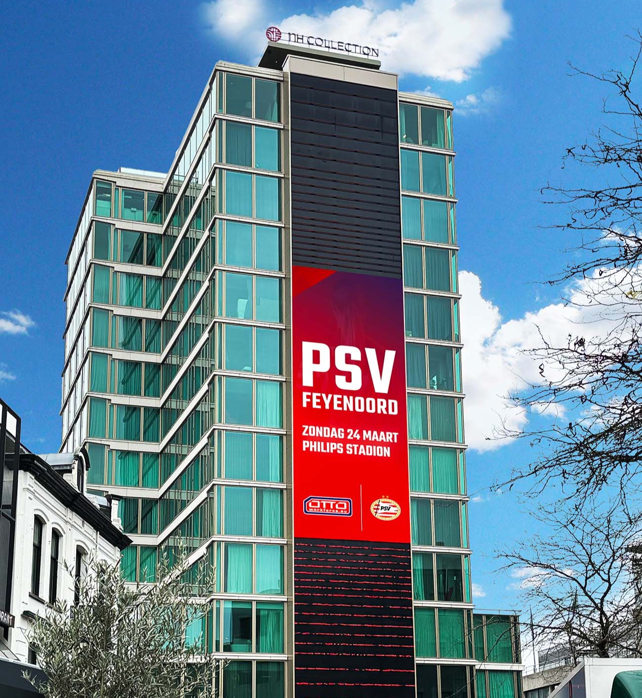 OTTO Work Force PSV Women campaign on The Tower in Eindhoven