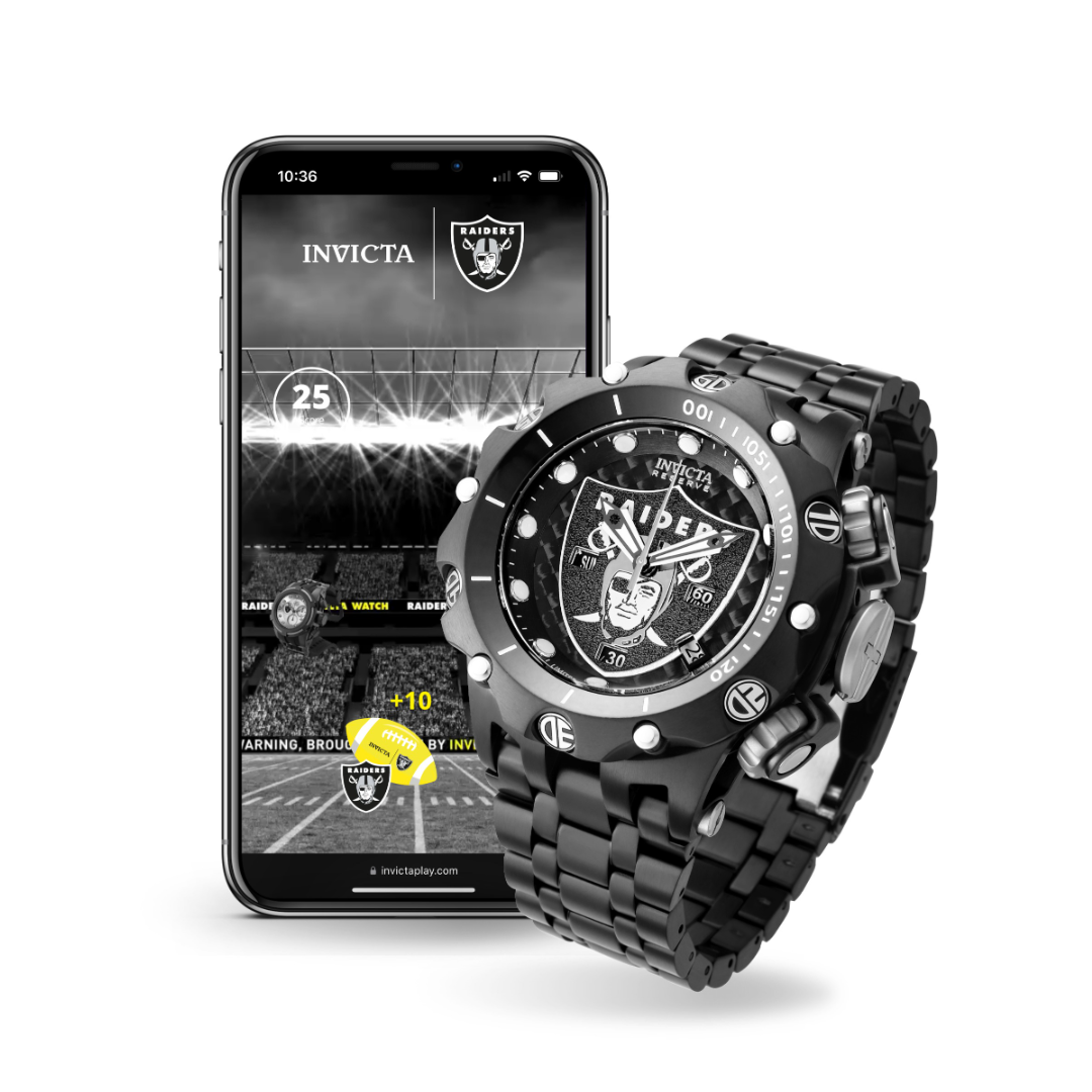 Las Vegas Raiders activatie en horloge Invicta