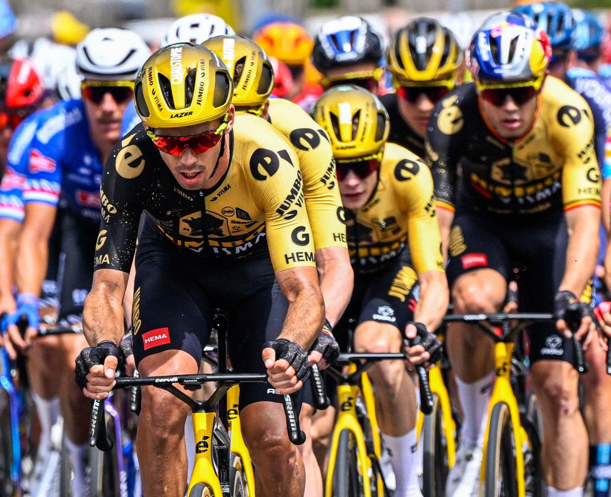 Renners Team Jumbo-Visma in Tour de France