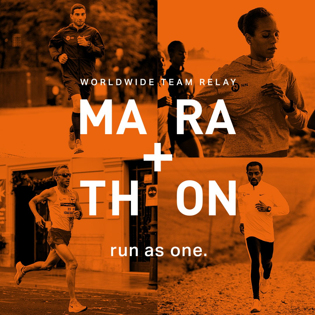 Visual voor campagne MA RA TH ON van Running Team