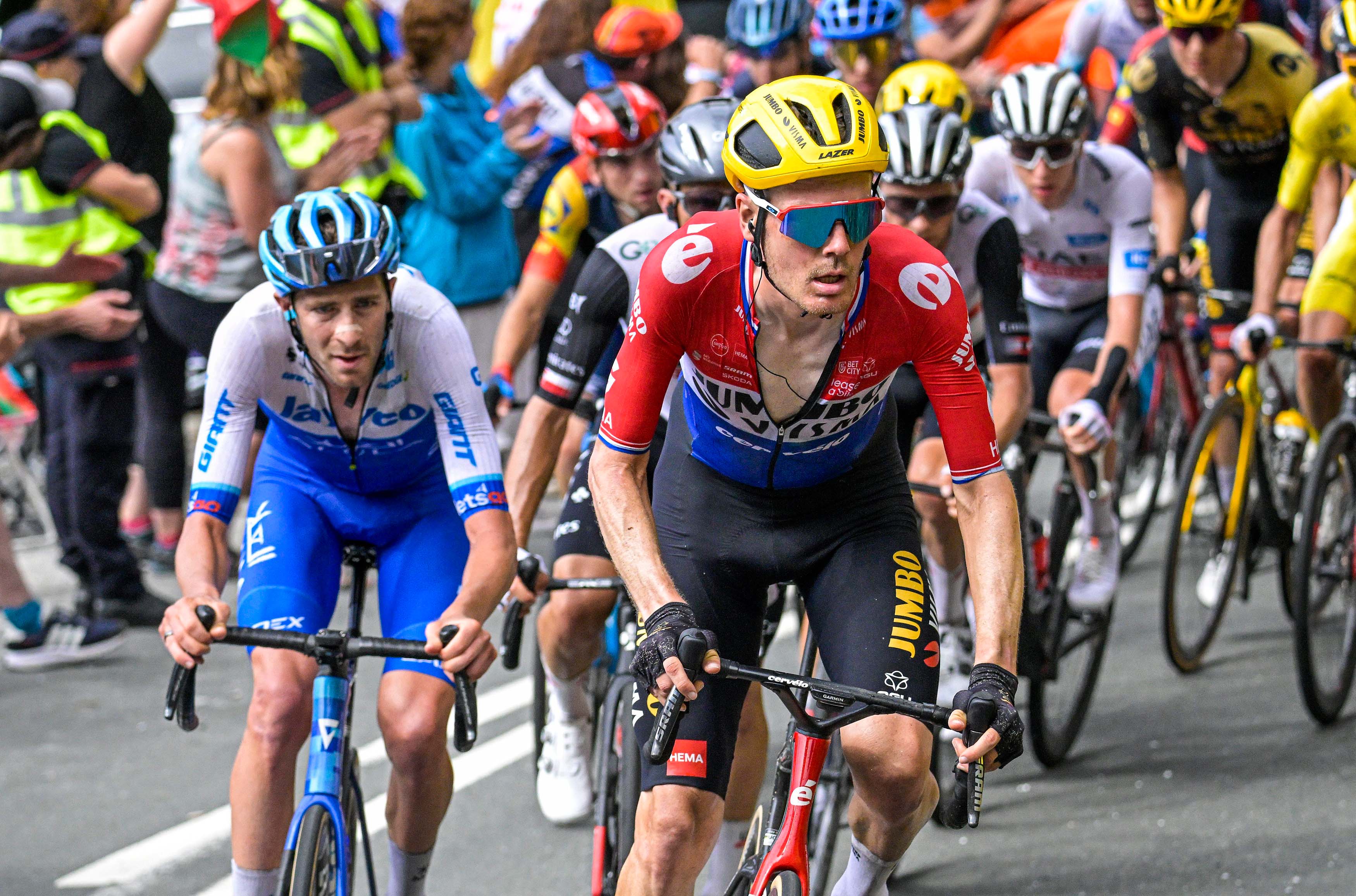 Nederlands Kampioen Dylan van Baarle in Tour de France
